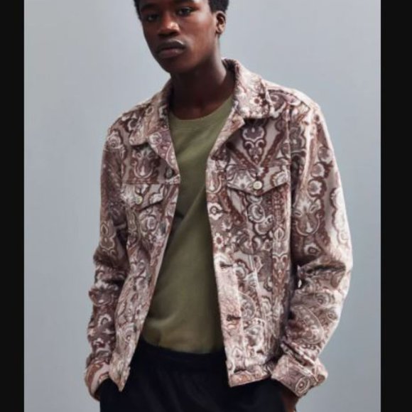 Urban Outfitters BDG Tapestry Trucker Jacket Size Small * - Picture 2 of 14